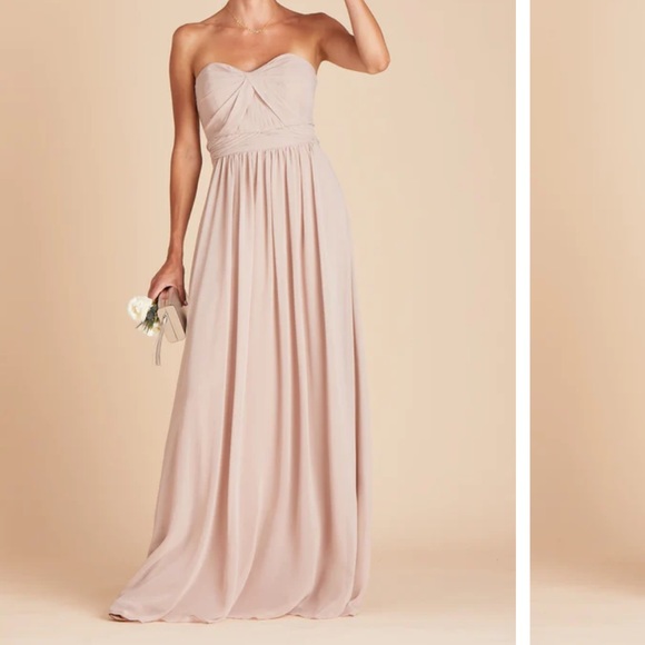 “Grace Convertible Dress” | Birdy Grey | Chiffon Taupe - Picture 2 of 6